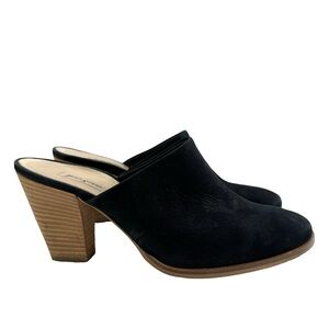 Black Leather Women's Mules | Paul Green | Women’s 6.5 (US)/ 40 (EU)